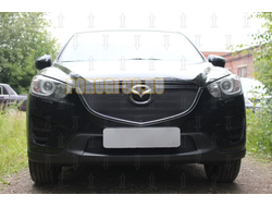 Защита радиатора Mazda CX-5 2015-2017 black верх