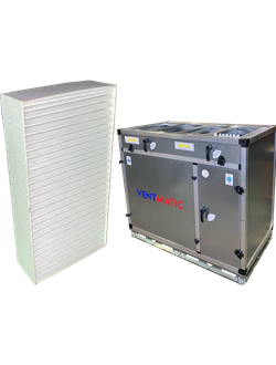 ФИЛЬТР-КАССЕТА ДЛЯ НАПОЛЬНОЙ КОМПАКТНОЙ ПРИТОЧНО-ВЫТЯЖНОЙ УСТАНОВКИ С РОТОРНЫМ РЕКУПЕРАТОРОМ И ЭЛЕКТРОНАГРЕВОМ СЕРИИ VMPVU-PKMiV-E-RR