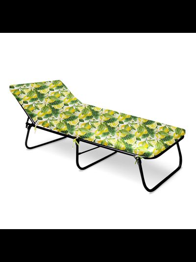 Кровать раскладная Haushalt с мягким матрасом НРК4М, рисунок с лимонами