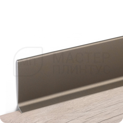Плинтус алюминиевый Русский профиль, высота 60мм. длина 2.5м. цвет шампань