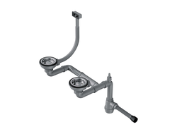 Арматура для полуторачашевых моек со скрытым переливом WK-1.5-S IN