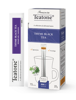 Черный чай с чабрецом в "Teatone" в стиках (15 шт x 1,8 гр)
