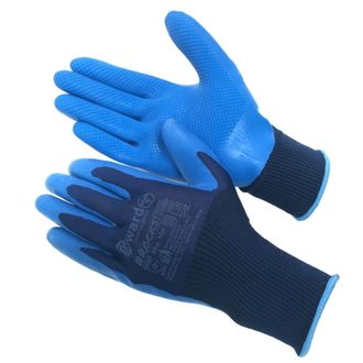 Нейлоновые перчатки со штампованным латексным покрытием Rocks 10(XL)