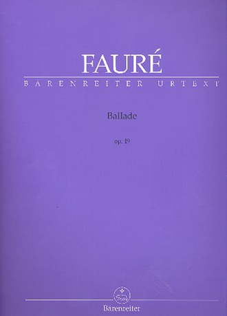 Fauré. Ballade Fis-Dur op.19 für Klavier