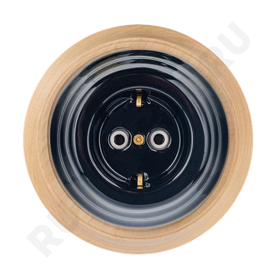 КЕРАМИЧЕСКАЯ РОЗЕТКА АСТОРИЯ ЧЕРНАЯ