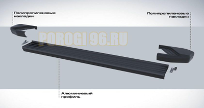 Пороги на Chery Tiggo 3 (2016-...) Black Start