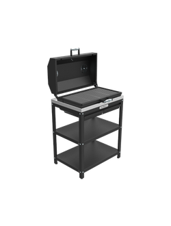 Стол-гриль с решёткой из чугуна