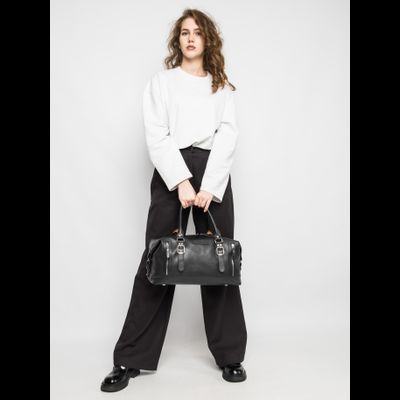 Кожаная дорожная сумка Ravenna Premium black (арт. 4047-51)