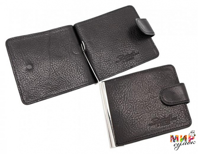 Д 1011-238/1 Портмоне с зажимом, натур.кожа