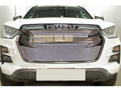 Защита радиатора Isuzu D-Max 2019- chrome низ PREMIUM