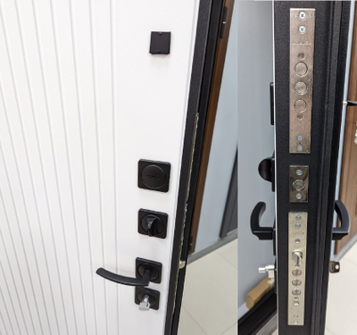 ЛАЙНДОР. ЭКСТРА  УЛЬТРА 117 мм (ТРЕХКОНТУРНАЯ). ЧЕРНЫЙ КВАРЦ/ БЕЛЫЙ МАТОВЫЙ