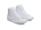 Оригинальные белые высокие кожаные кеды Converse All Star Leather White Monochrome 1T406