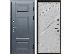 Дверь термо Премиум Grey-Лучи бетон светлый