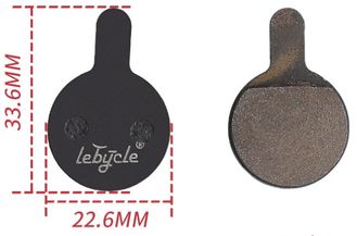 Колодки диск. LeBycle LE-26R, смола/полуметалл, черные
