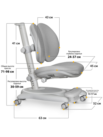 Растущее кресло Ortoback Duo Plus