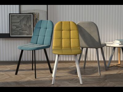 Стул КРАФТ /черный каркас/ ULTRA CHOCOLATE темно коричневый