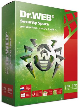 Dr.Web Security Space 1 устройство 1 год + 1моб +150дней LHW-BK-12M-1-A3