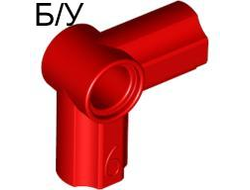 ! Б/У - Technic, Axle and Pin Connector Angled #6 - 90 degrees, Red (32014 / 4125195 / 4189131 / 6268922) - Б/У