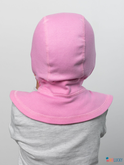 Шапка-шлем 24301-01 95%хлопок 5%лайкра, ярко-розовый 40-42