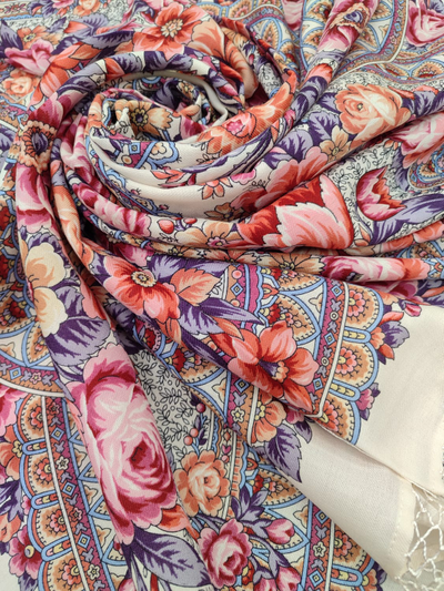 Павловопосадский платок Подружкины посиделки 1993-3