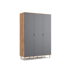 Денвер спальня Шкаф 3 дв. (1486?564?2227мм) дуб вотан/графит