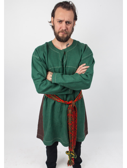 Рубаха мужская льняная удлиненная "Княжеская