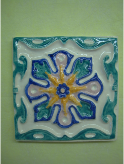 Солнце (изразцовая плитка)