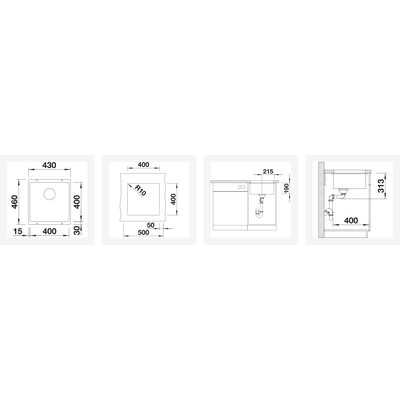 Мойка Blanco Subline 400-U