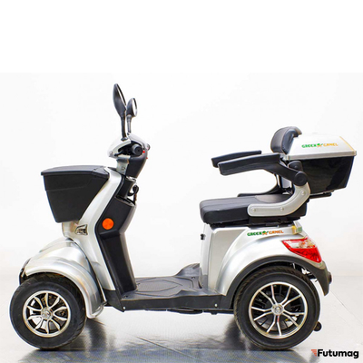 Трайк GreenCamel Пони 4K (48V 500W 36 км/ч) серебристый