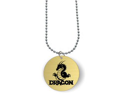 Кулон с гравировкой год Дракона №5