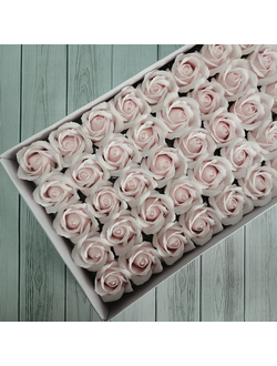 Розы из мыла 50 шт Бледно-розовый М001/20