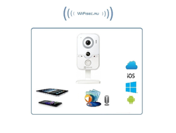 EZVIZ C2W (CS-CV100-A0-30EPFR(4mm))  Бюджетная WiFi/LAN видеокамера с DVR, HD