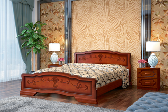 Кровать Карина-6 (Браво мебель) (Размер и цвет - на выбор)