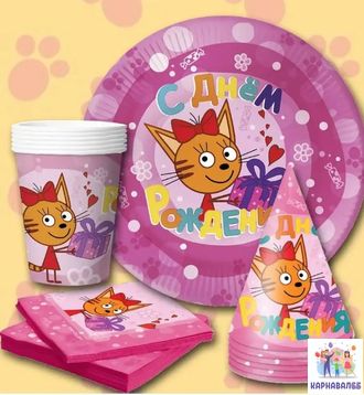 Одноразовая посуда Три Кота