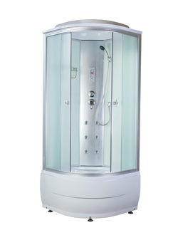 Душевая кабина Aquapulse 4103B fabric white  (100*100*220 см.)