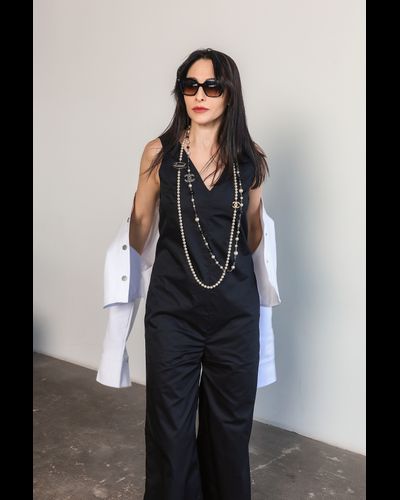 Комбинезон из плотного итальянского хлопка (черный)