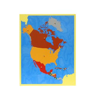 Карта Северной Америки (пазлы)