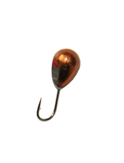 Мормышка Тульская КАПЛЯ d-3,0 Медь (вес 0,32гр.)(уп-ка 5шт.)