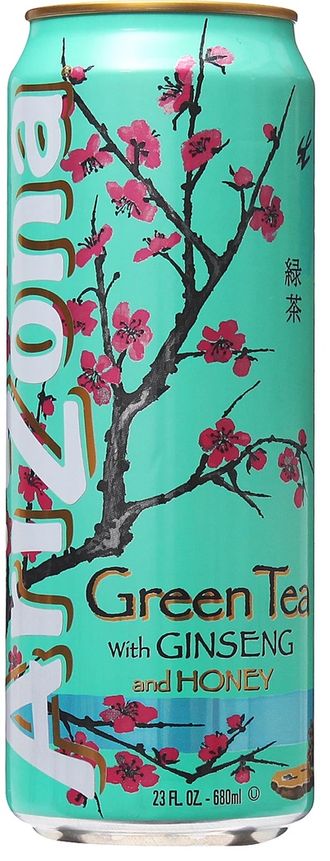 Аризона Зеленый Чай с женьшенем и мёдом 680мл (Ginseng and honey) (24)