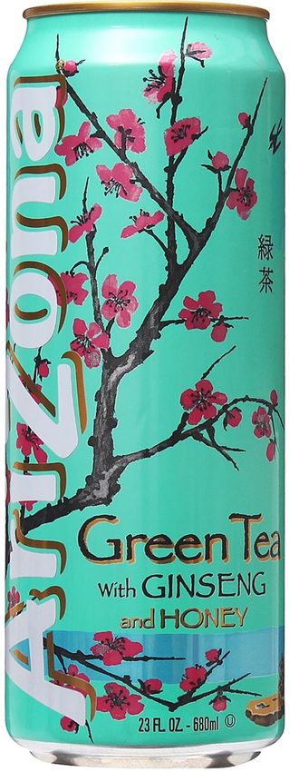 Arizona Зеленый Чай с женьшенем и мёдом 680мл (Ginseng and honey) (24)