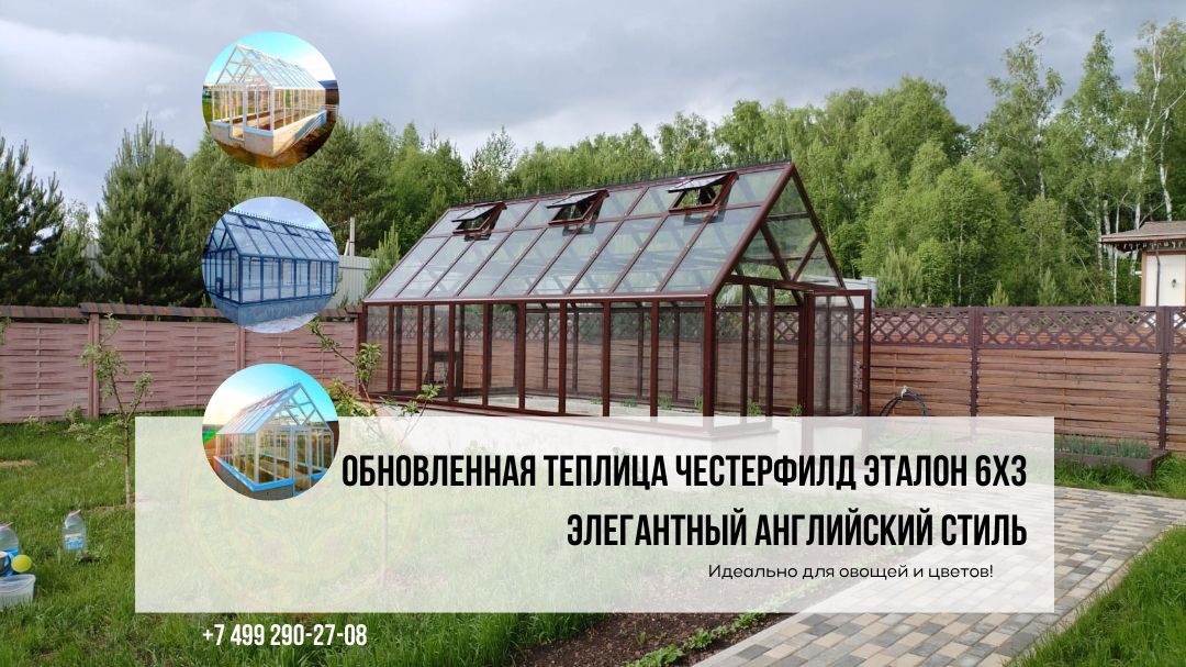ЧЕСТЕРФИЛД ЭТАЛОН 6x3: элегантная теплица для богатого урожая!