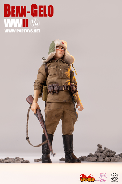 Красноармеец Антон (диверсант) - КОЛЛЕКЦИОННАЯ ФИГУРКА 1/12 Bean Gelo series - Anton (BGS022) - POPTOYS