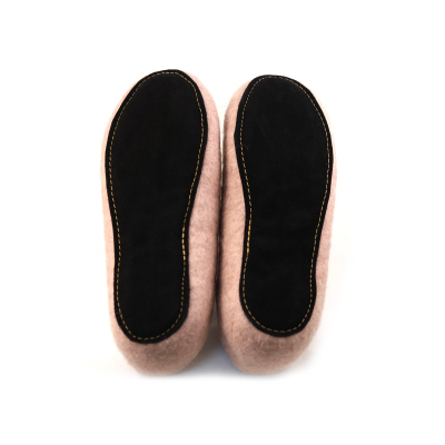 Детские войлочные тапочки Роза на коралловом