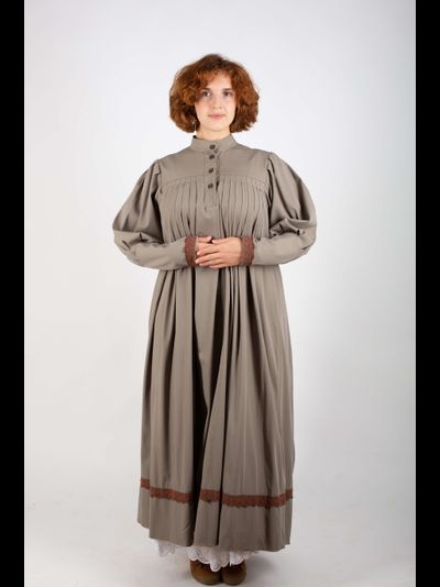 Платье «Поморское» Оливковое - шерсть смесовая