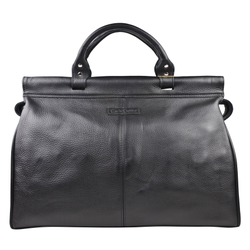 Кожаный саквояж Veano black (арт. 4004-01)