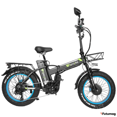 Электровелосипед SYCCYBA H1 (F10) DUAL 20AH синий