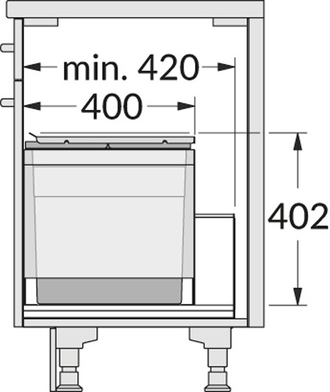 Встраиваемая система 54л Triple XL 600 Hailo 3631691