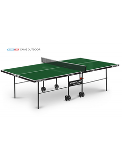 Стол теннисный Start line Game Всепогодный с сеткой зеленый