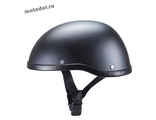 Шлем каска GXT Eggshell в ретро стиле, черный матовый