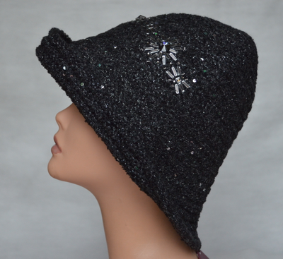 Итальянская шляпа с полями вязаная зима 2019 фото